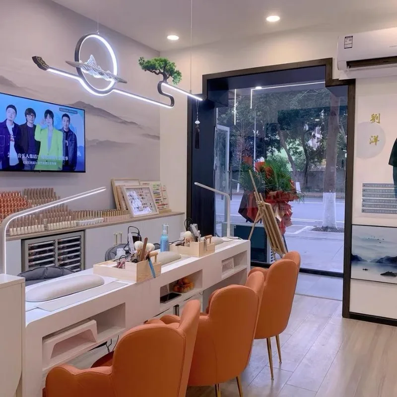 Tech Office Reception - طاولة مانيكير مع كراسي، طاولة استقبال