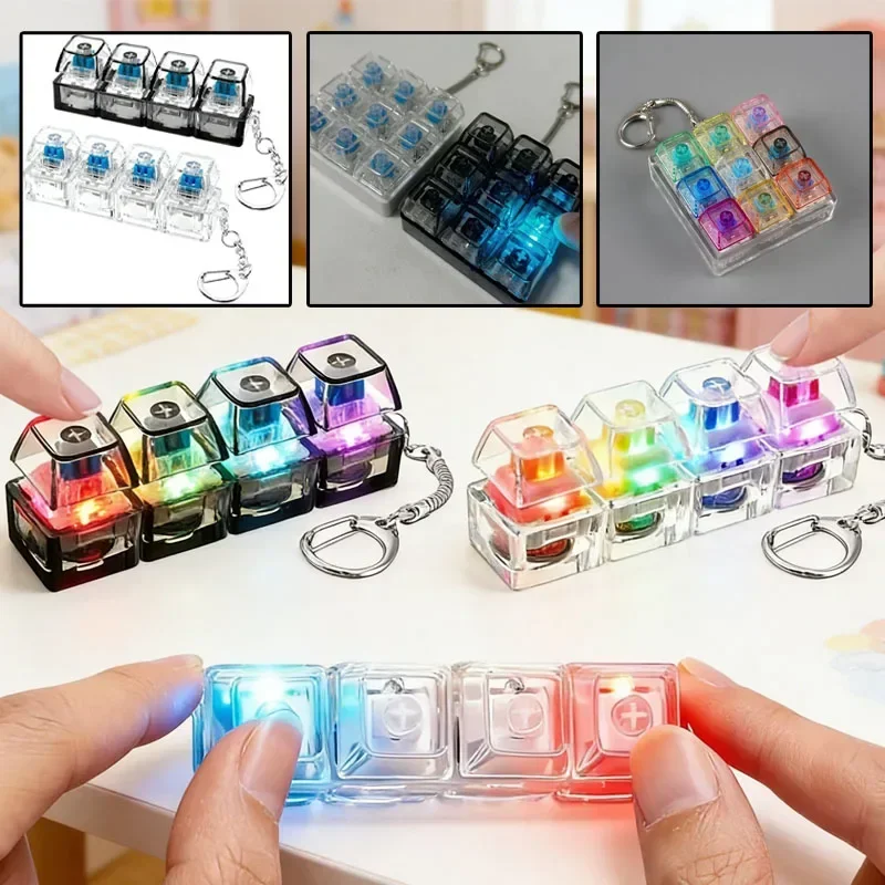 Office Tech And Gadgets - 1 قطعة سلسلة مفاتيح LED على
