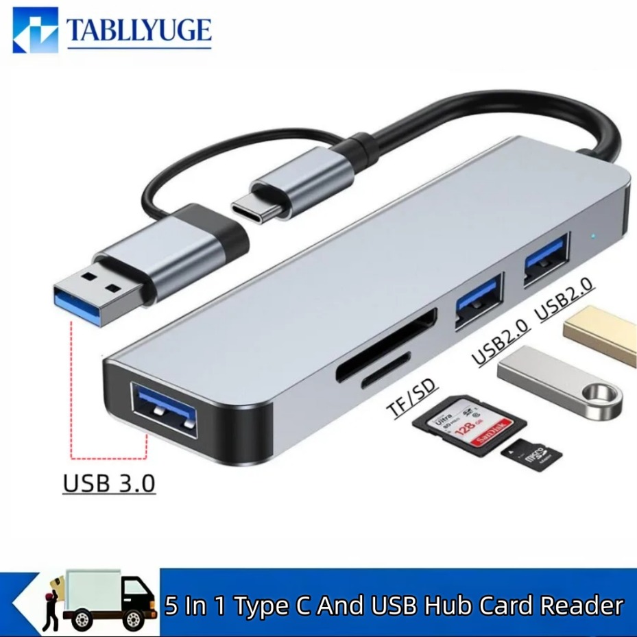 Office Xp - موزع USB-C 5/7/8 في 2 مع