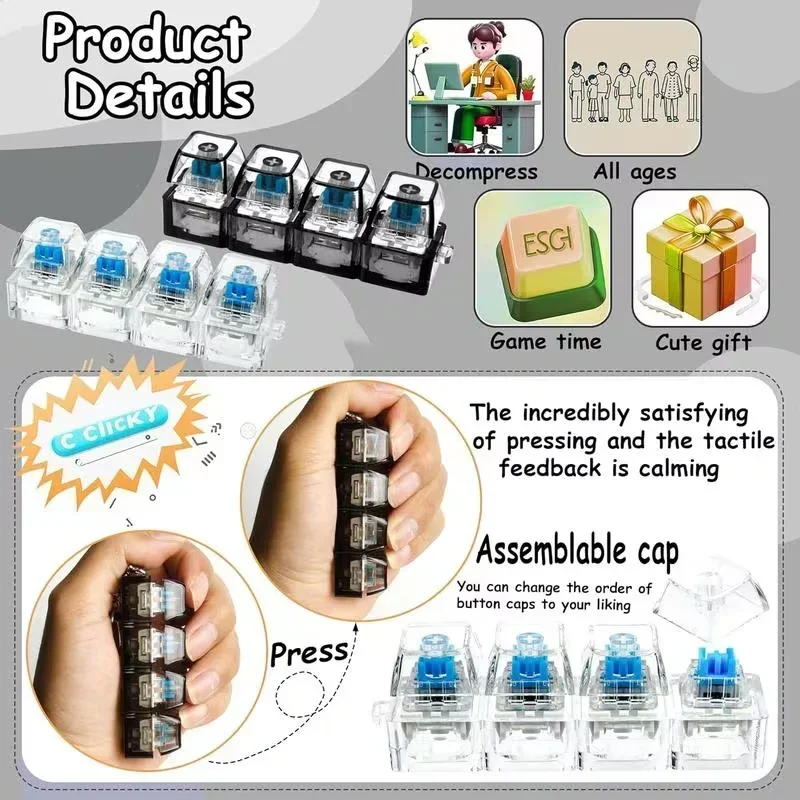 Office Tech And Gadgets - 1 قطعة سلسلة مفاتيح LED على