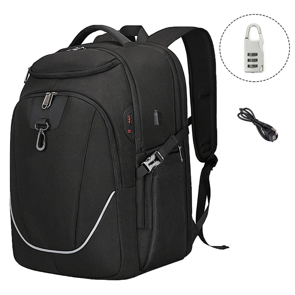 Cable Lock Laptop - حقيبة ظهر XQXA للجنسين مقاس 17