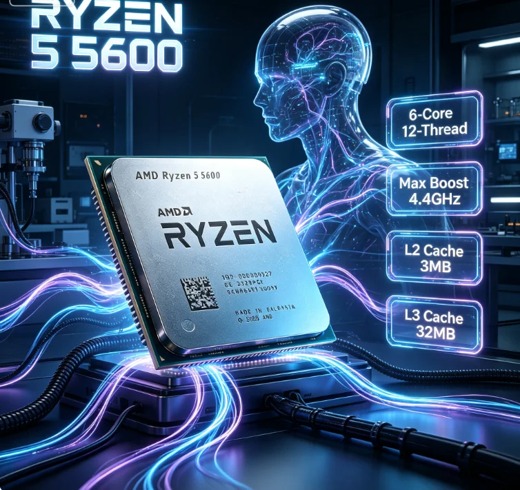 معالج AMD Ryzen 5 5600 R5 5600 - مراجعة Amd Cpu Ryzen 5 وسعره