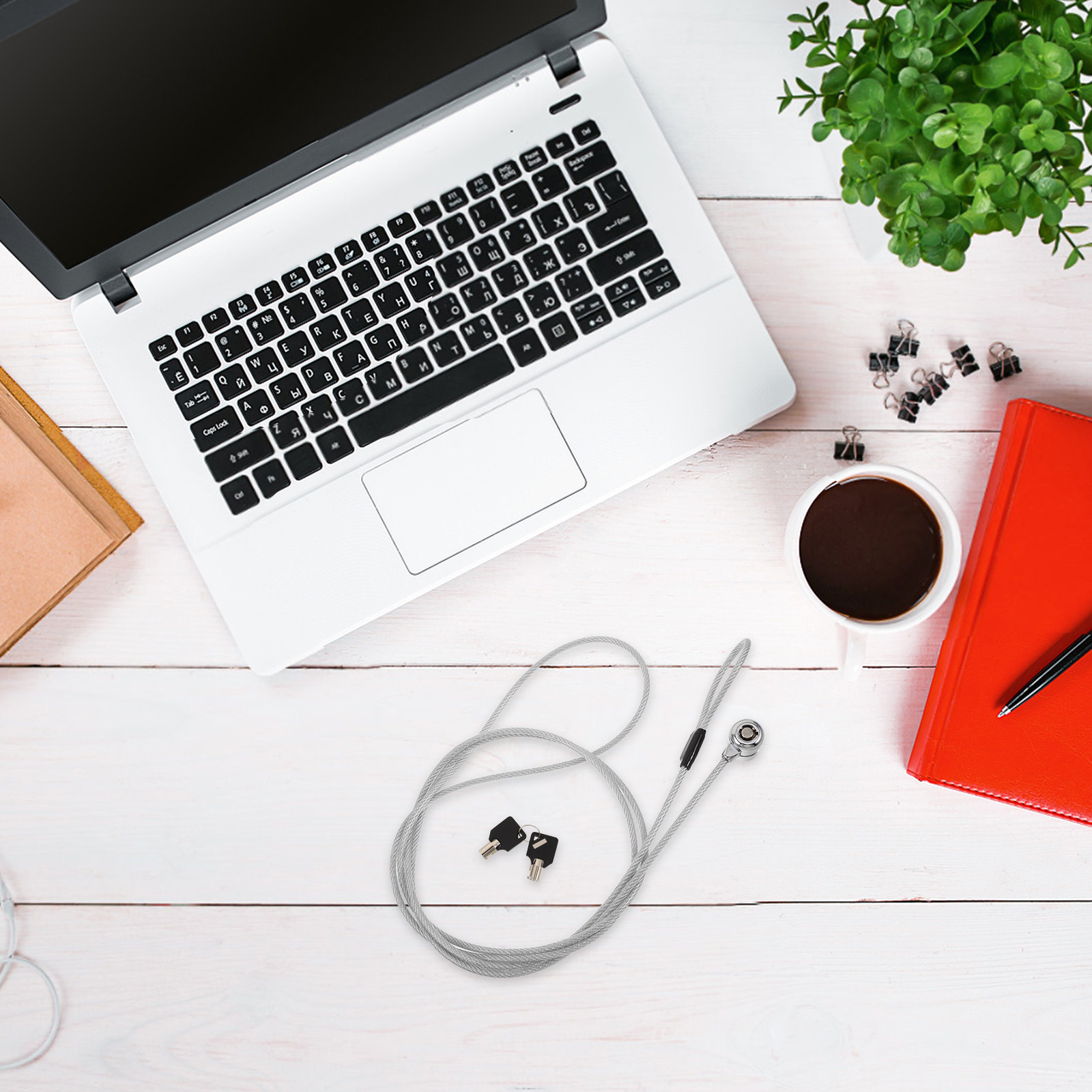 1 مجموعة كابل قفل لابتوب من سب - مراجعة Cable Lock Laptop وسعره