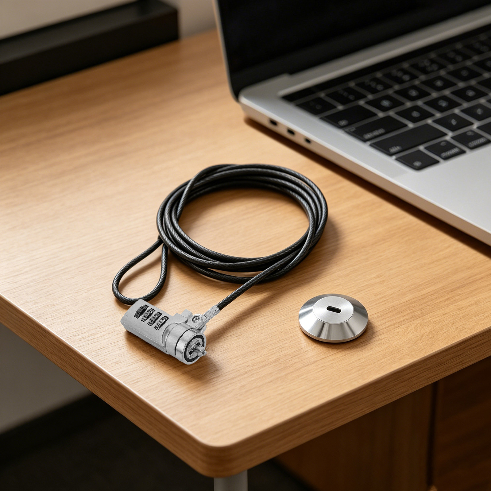 1 مجموعة قفل كمبيوتر محمول، كا - مراجعة Cable Lock Laptop وسعره