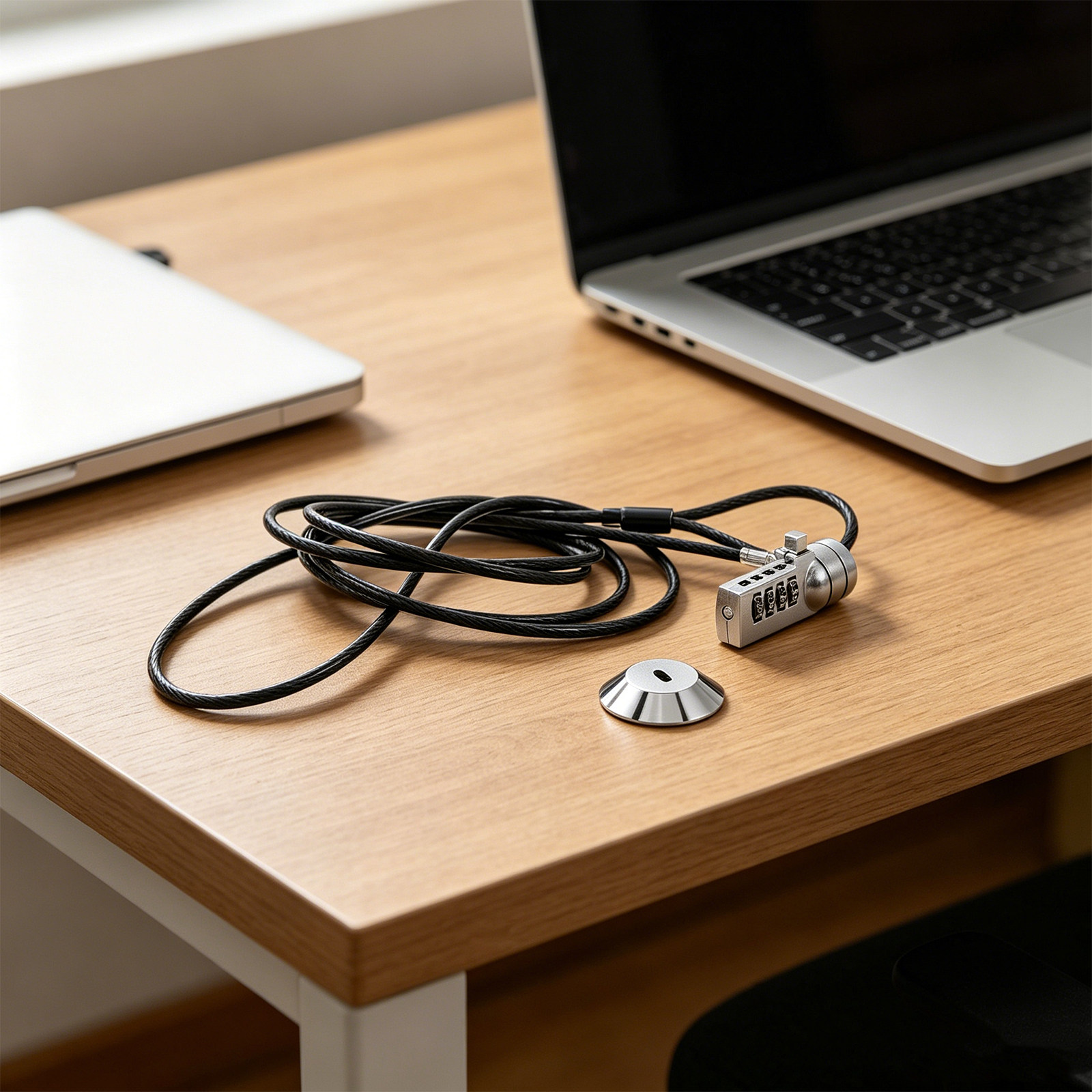 1 مجموعة قفل كمبيوتر محمول، كا - مراجعة Cable Lock Laptop وسعره