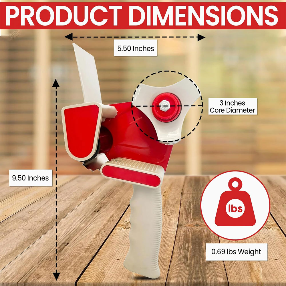 مسدس توزيع شريط التغليف، يمكنه - مراجعة Tape Gun Dispenser وسعره