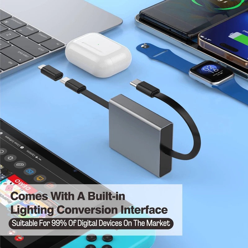 كابل USB تلسكوبي 4 في 1 من نوع - مراجعة Cable Lock Laptop وسعره