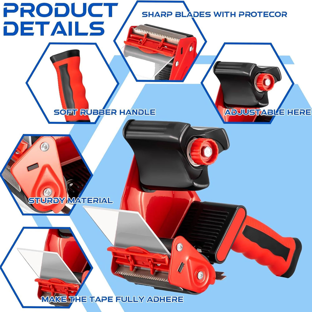 مسدس شريط لاصق بمقابض سيليكون  - مراجعة Tape Gun Dispenser وسعره