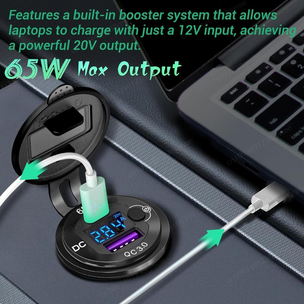 12 فولت منفذ USB الألومنيوم شا - مراجعة Cable Lock Laptop وسعره